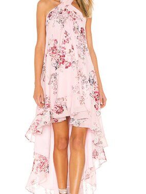 Michael Costello x Revolve Conrad Dress in Pink Floral - Size M
